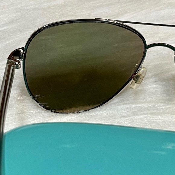 KATE SPADE ♠️ AVIATOR SILVER FRAME SUNGLASSES NEW IN ORIGINAL BOX - Picture 7 of 16